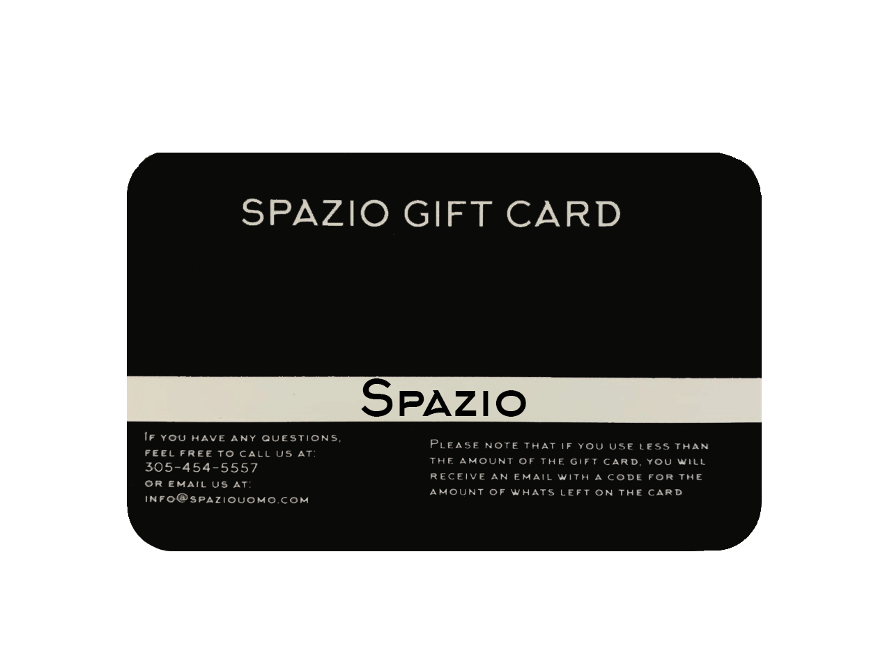 Spazio Gift Card - Spazio