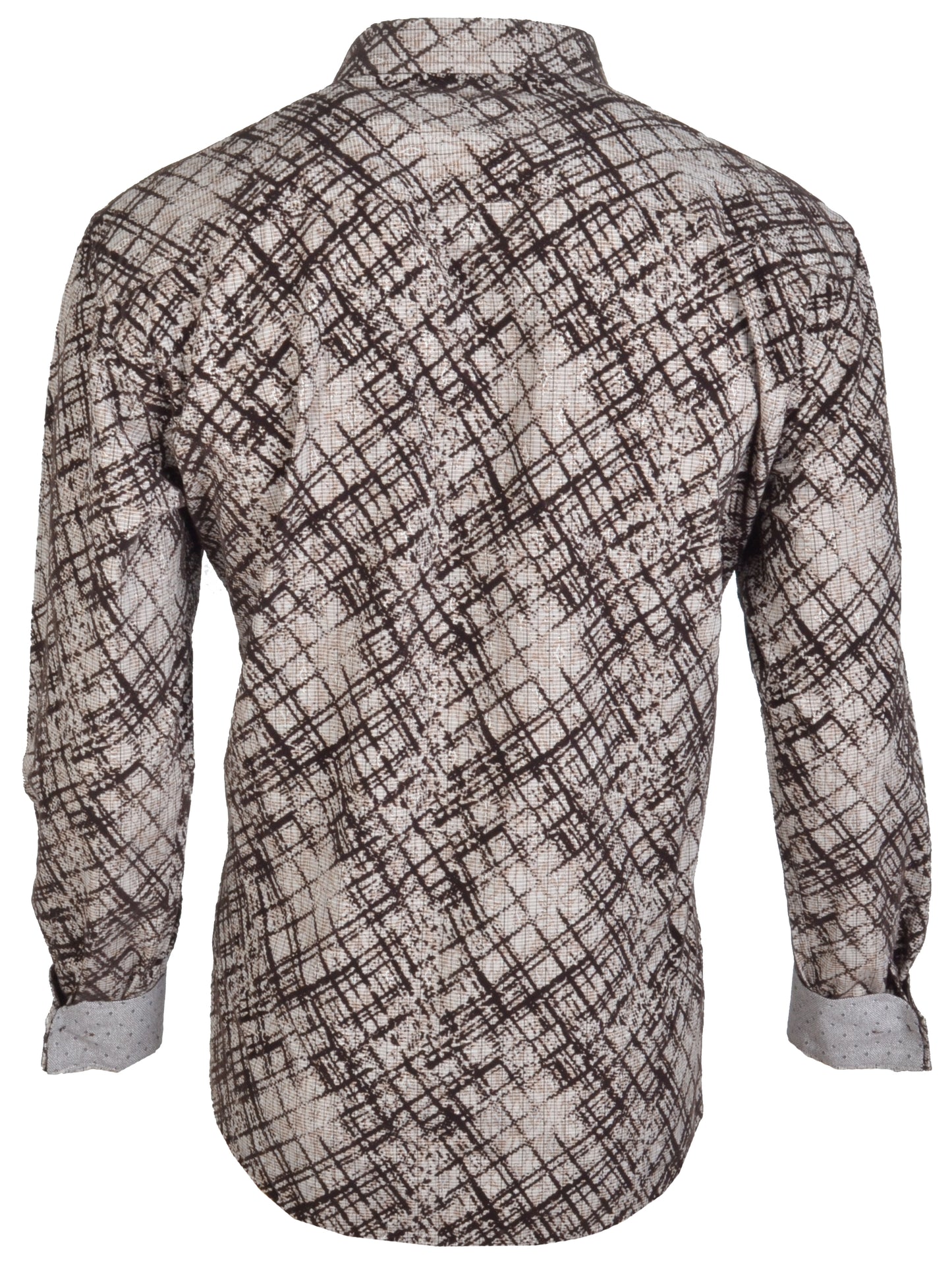 Plaid patterned shirt on a white background