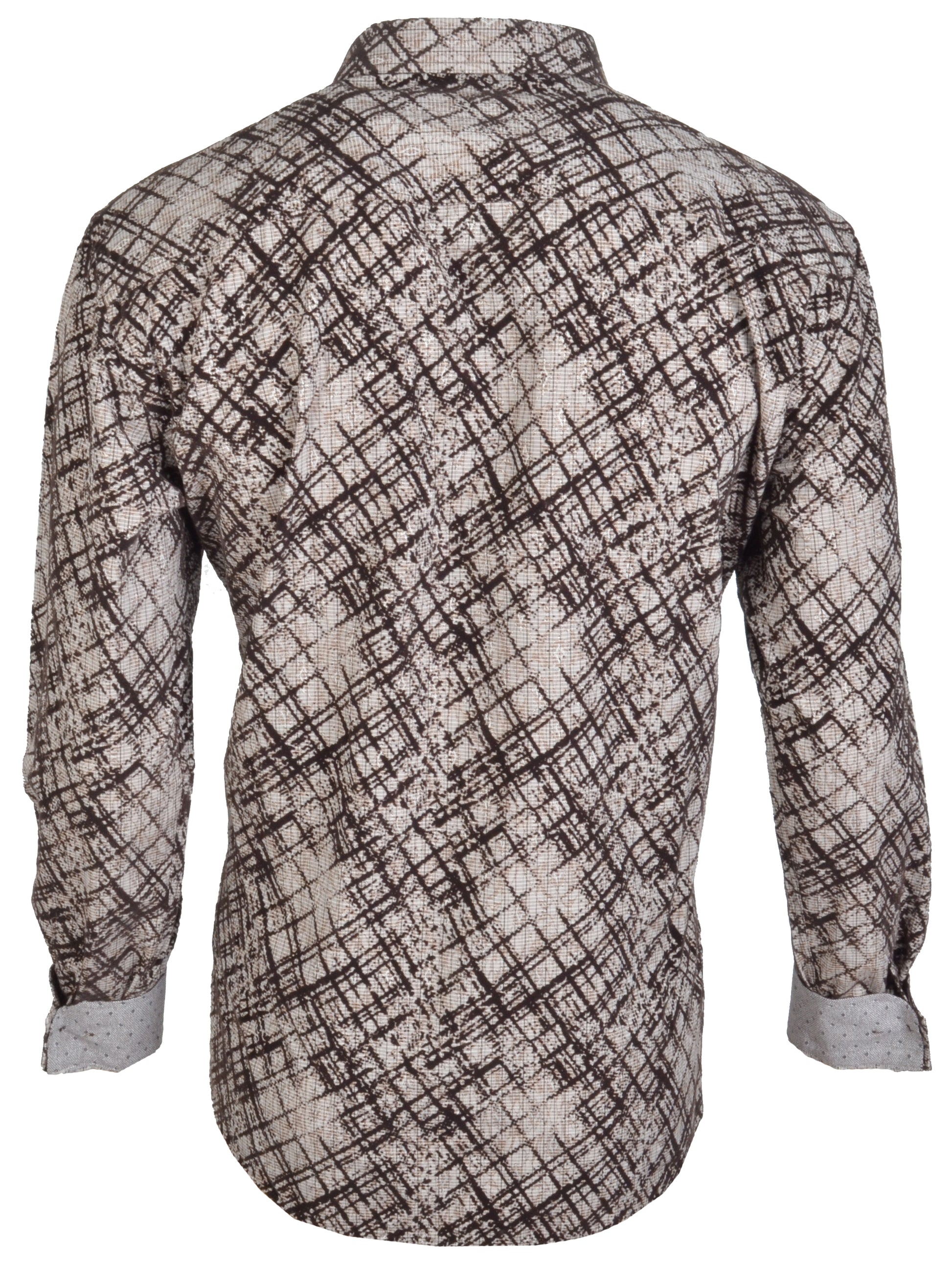 Plaid patterned shirt on a white background