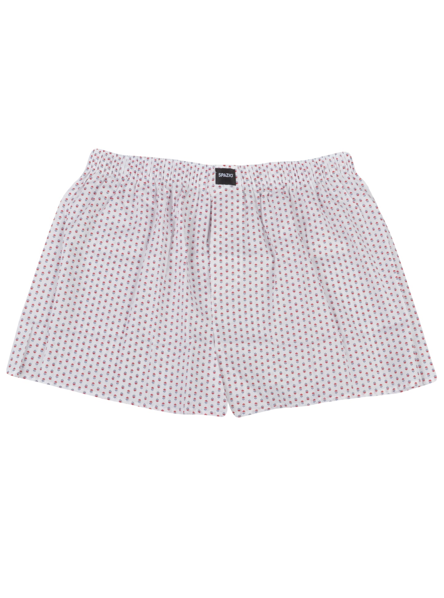 White boxer briefs with a subtle pattern on a white background