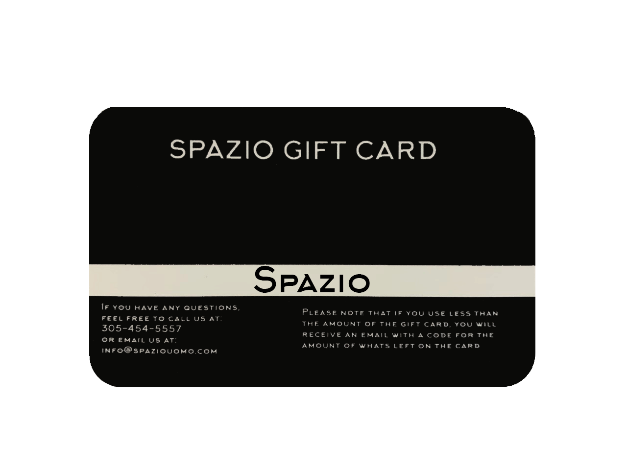 Spazio Gift Card